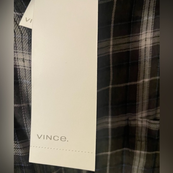 Vince soft flannel plaid button down - Picture 3 of 4